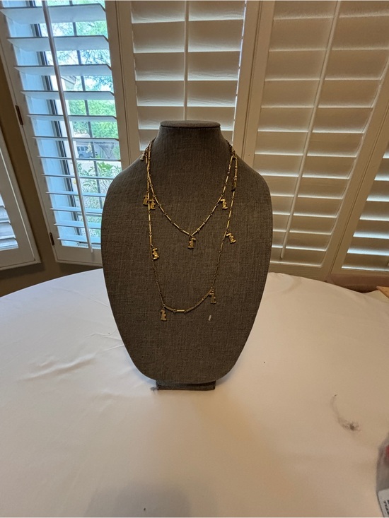 Jewelry - Cottage Core Grandma Easter Bunny Gold-tone Layering Necklace Vintage
